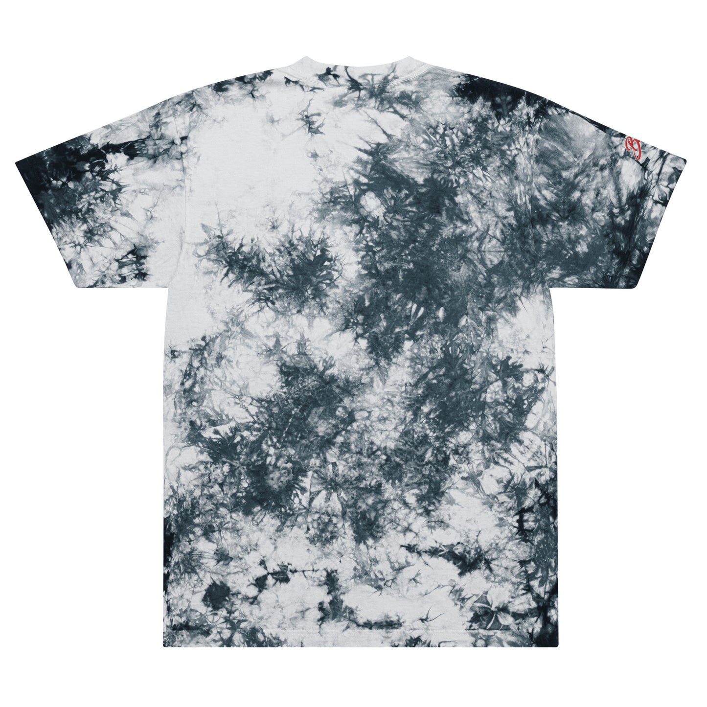 Oversized tie-dye t-shirt- Embroidered