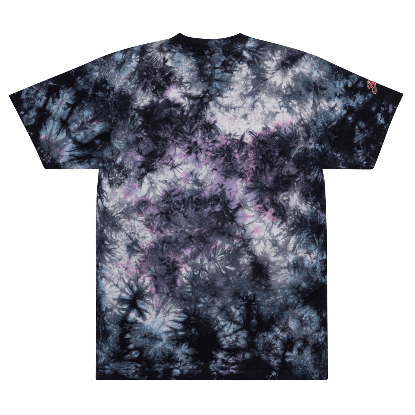 Oversized tie-dye t-shirt- Embroidered