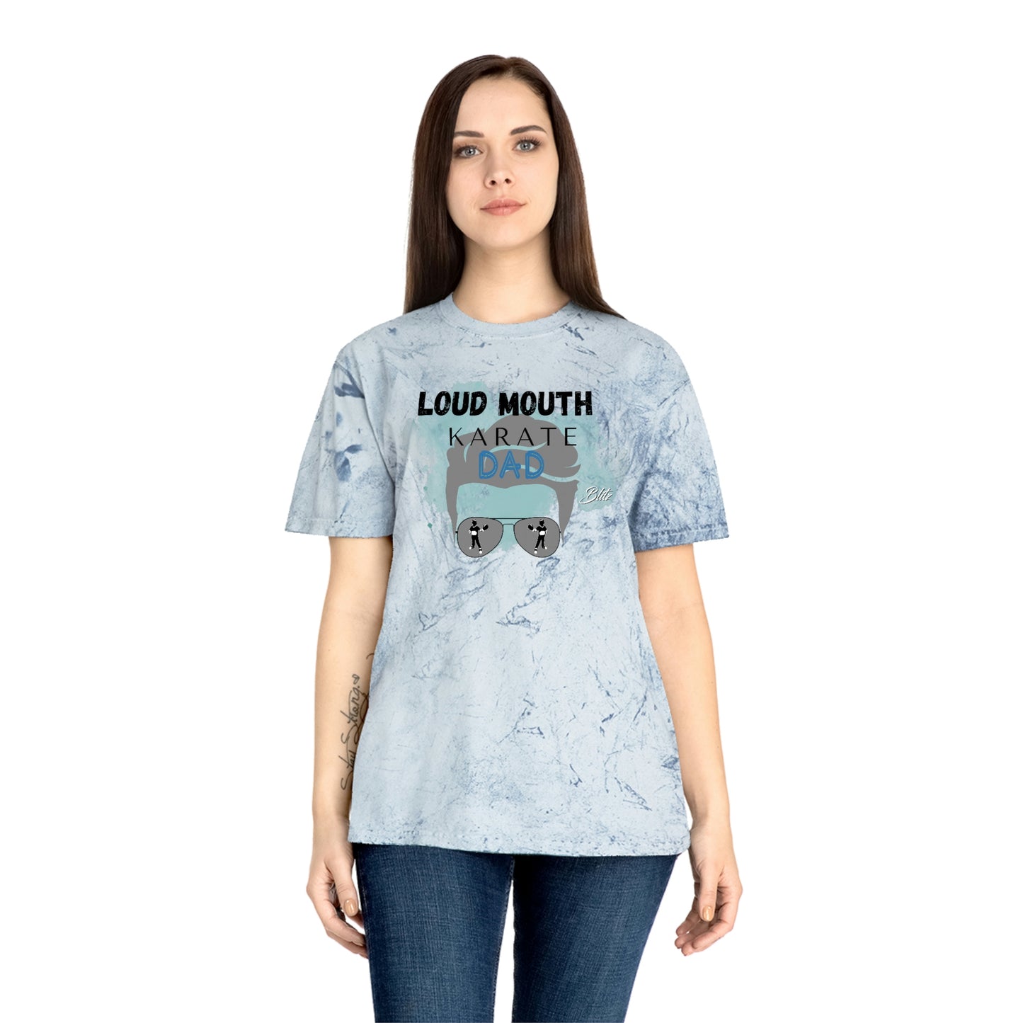 Loud Mouth Karate Dad/ Color Blast/ Adult Tee