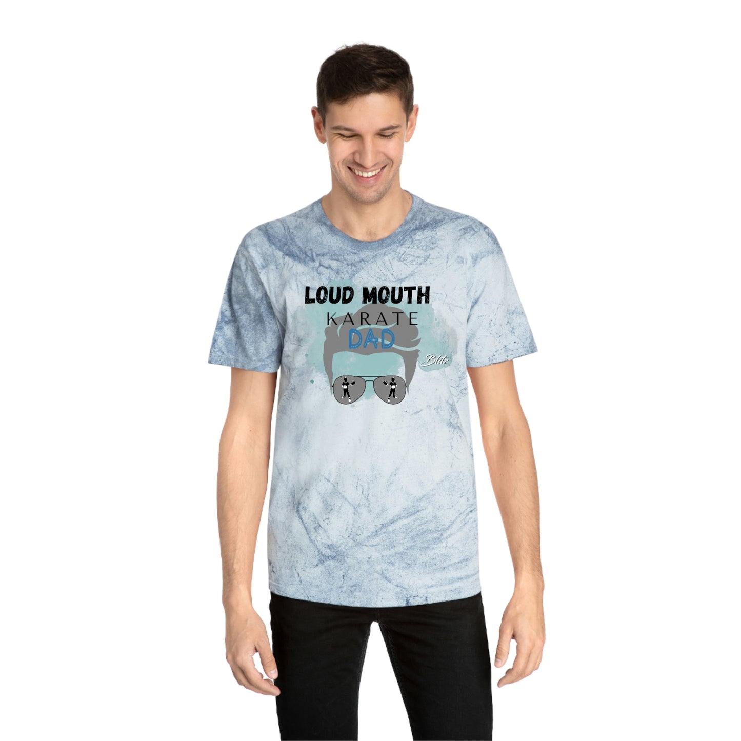 Loud Mouth Karate Dad/ Color Blast/ Adult Tee